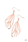 Turn Into A Butterfly Copper Earring-Jewelry-Paparazzi Accessories-Ericka C Wise, $5 Jewelry Paparazzi accessories jewelry ericka champion wise elite consultant life of the party fashion fix lead and nickel free florida palm bay melbourne