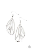 Turn Into a Butterfly Silver Earring-Jewelry-Paparazzi Accessories-Ericka C Wise, $5 Jewelry Paparazzi accessories jewelry ericka champion wise elite consultant life of the party fashion fix lead and nickel free florida palm bay melbourne