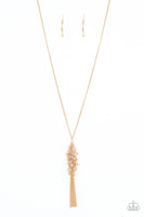 Twilight Twinkle Gold Necklace-Jewelry-Paparazzi Accessories-Ericka C Wise, $5 Jewelry Paparazzi accessories jewelry ericka champion wise elite consultant life of the party fashion fix lead and nickel free florida palm bay melbourne