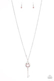 Unlock Your Heart Pink Necklace-Jewelry-Paparazzi Accessories-Ericka C Wise, $5 Jewelry Paparazzi accessories jewelry ericka champion wise elite consultant life of the party fashion fix lead and nickel free florida palm bay melbourne