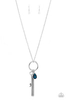 Unlock the Sparkle Blue Necklace-Jewelry-Paparazzi Accessories-Ericka C Wise, $5 Jewelry Paparazzi accessories jewelry ericka champion wise elite consultant life of the party fashion fix lead and nickel free florida palm bay melbourne