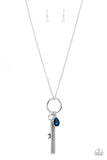 Unlock the Sparkle Blue Necklace-Jewelry-Paparazzi Accessories-Ericka C Wise, $5 Jewelry Paparazzi accessories jewelry ericka champion wise elite consultant life of the party fashion fix lead and nickel free florida palm bay melbourne