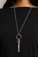 Unlock the Sparkle Blue Necklace-Jewelry-Paparazzi Accessories-Ericka C Wise, $5 Jewelry Paparazzi accessories jewelry ericka champion wise elite consultant life of the party fashion fix lead and nickel free florida palm bay melbourne