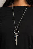 Unlock the Sparkle Blue Necklace-Jewelry-Paparazzi Accessories-Ericka C Wise, $5 Jewelry Paparazzi accessories jewelry ericka champion wise elite consultant life of the party fashion fix lead and nickel free florida palm bay melbourne