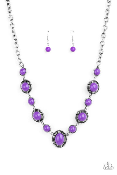 Voyager Vibes Purple Necklace-Jewelry-Paparazzi Accessories-Ericka C Wise, $5 Jewelry Paparazzi accessories jewelry ericka champion wise elite consultant life of the party fashion fix lead and nickel free florida palm bay melbourne