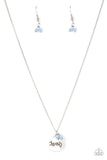 Warm My Heart Blue Necklace-Jewelry-Paparazzi Accessories-Ericka C Wise, $5 Jewelry Paparazzi accessories jewelry ericka champion wise elite consultant life of the party fashion fix lead and nickel free florida palm bay melbourne
