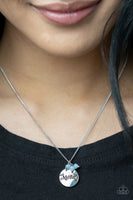 Warm My Heart Blue Necklace-Jewelry-Paparazzi Accessories-Ericka C Wise, $5 Jewelry Paparazzi accessories jewelry ericka champion wise elite consultant life of the party fashion fix lead and nickel free florida palm bay melbourne
