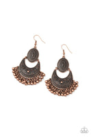 Turn Me Loose Copper Necklace-Jewelry-Paparazzi Accessories-Ericka C Wise, $5 Jewelry Paparazzi accessories jewelry ericka champion wise elite consultant life of the party fashion fix lead and nickel free florida palm bay melbourne