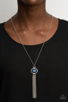 What Glows Up Blue Necklace-Jewelry-Paparazzi Accessories-Ericka C Wise, $5 Jewelry Paparazzi accessories jewelry ericka champion wise elite consultant life of the party fashion fix lead and nickel free florida palm bay melbourne