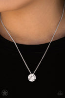 What a Gem White Necklace-Jewelry-Paparazzi Accessories-Ericka C Wise, $5 Jewelry Paparazzi accessories jewelry ericka champion wise elite consultant life of the party fashion fix lead and nickel free florida palm bay melbourne
