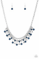 You May Kiss the Bride Blue Necklace-Jewelry-Paparazzi Accessories-Ericka C Wise, $5 Jewelry Paparazzi accessories jewelry ericka champion wise elite consultant life of the party fashion fix lead and nickel free florida palm bay melbourne