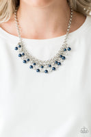You May Kiss the Bride Blue Necklace-Jewelry-Paparazzi Accessories-Ericka C Wise, $5 Jewelry Paparazzi accessories jewelry ericka champion wise elite consultant life of the party fashion fix lead and nickel free florida palm bay melbourne
