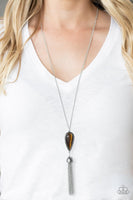 Zen Generation Brown Necklace-Jewelry-Paparazzi Accessories-Ericka C Wise, $5 Jewelry Paparazzi accessories jewelry ericka champion wise elite consultant life of the party fashion fix lead and nickel free florida palm bay melbourne