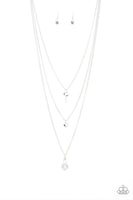 Secret Heart Pink Necklace-Jewelry-Paparazzi Accessories-Ericka C Wise, $5 Jewelry Paparazzi accessories jewelry ericka champion wise elite consultant life of the party fashion fix lead and nickel free florida palm bay melbourne