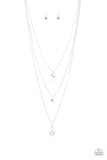 Secret Heart Pink Necklace-Jewelry-Paparazzi Accessories-Ericka C Wise, $5 Jewelry Paparazzi accessories jewelry ericka champion wise elite consultant life of the party fashion fix lead and nickel free florida palm bay melbourne