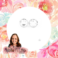 Double-Take Twinkle White Earrings-Jewelry-Paparazzi Accessories-Ericka C Wise, $5 Jewelry Paparazzi accessories jewelry ericka champion wise elite consultant life of the party fashion fix lead and nickel free florida palm bay melbourne