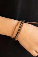 Refreshingly Rural Green Urban Bracelet-Jewelry-Paparazzi Accessories-Ericka C Wise, $5 Jewelry Paparazzi accessories jewelry ericka champion wise elite consultant life of the party fashion fix lead and nickel free florida palm bay melbourne