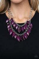 Palm Beach Beauty Purple Necklace-Jewelry-Paparazzi Accessories-Ericka C Wise, $5 Jewelry Paparazzi accessories jewelry ericka champion wise elite consultant life of the party fashion fix lead and nickel free florida palm bay melbourne