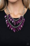 Palm Beach Beauty Purple Necklace-Jewelry-Paparazzi Accessories-Ericka C Wise, $5 Jewelry Paparazzi accessories jewelry ericka champion wise elite consultant life of the party fashion fix lead and nickel free florida palm bay melbourne