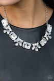 Long Live Sparkle White Necklace-Jewelry-Paparazzi Accessories-Ericka C Wise, $5 Jewelry Paparazzi accessories jewelry ericka champion wise elite consultant life of the party fashion fix lead and nickel free florida palm bay melbourne