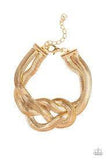 To the Max Gold Bracelet-Jewelry-Paparazzi Accessories-Ericka C Wise, $5 Jewelry Paparazzi accessories jewelry ericka champion wise elite consultant life of the party fashion fix lead and nickel free florida palm bay melbourne