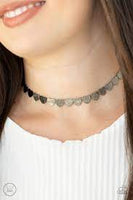 Playing Heart to Get Black Choker-Jewelry-Paparazzi Accessories-Ericka C Wise, $5 Jewelry Paparazzi accessories jewelry ericka champion wise elite consultant life of the party fashion fix lead and nickel free florida palm bay melbourne