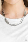 Light Flight Silver Necklace-Jewelry-Paparazzi Accessories-Ericka C Wise, $5 Jewelry Paparazzi accessories jewelry ericka champion wise elite consultant life of the party fashion fix lead and nickel free florida palm bay melbourne