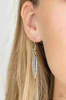 Light Flight Silver Necklace-Jewelry-Paparazzi Accessories-Ericka C Wise, $5 Jewelry Paparazzi accessories jewelry ericka champion wise elite consultant life of the party fashion fix lead and nickel free florida palm bay melbourne