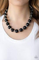 Uptown Heiress Black Necklace-Jewelry-Paparazzi Accessories-Ericka C Wise, $5 Jewelry Paparazzi accessories jewelry ericka champion wise elite consultant life of the party fashion fix lead and nickel free florida palm bay melbourne