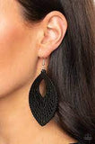 One Beach At A Time Black Earrings-Jewelry-Paparazzi Accessories-Ericka C Wise, $5 Jewelry Paparazzi accessories jewelry ericka champion wise elite consultant life of the party fashion fix lead and nickel free florida palm bay melbourne
