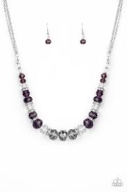 Distracted by Dazzle Purple Necklace-Jewelry-Paparazzi Accessories-Ericka C Wise, $5 Jewelry Paparazzi accessories jewelry ericka champion wise elite consultant life of the party fashion fix lead and nickel free florida palm bay melbourne