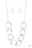 I've Got the Power Silver Necklace-Jewelry-Paparazzi Accessories-Ericka C Wise, $5 Jewelry Paparazzi accessories jewelry ericka champion wise elite consultant life of the party fashion fix lead and nickel free florida palm bay melbourne