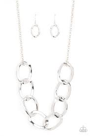 I've Got the Power Silver Necklace-Jewelry-Paparazzi Accessories-Ericka C Wise, $5 Jewelry Paparazzi accessories jewelry ericka champion wise elite consultant life of the party fashion fix lead and nickel free florida palm bay melbourne