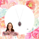 Exquisitely Enchanted Purple Necklace-Jewelry-Ericka C Wise, $5 Jewelry-Ericka C Wise, $5 Jewelry Paparazzi accessories jewelry ericka champion wise elite consultant life of the party fashion fix lead and nickel free florida palm bay melbourne