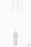 Get a ROAM White Necklace-Jewelry-Paparazzi Accessories-Ericka C Wise, $5 Jewelry Paparazzi accessories jewelry ericka champion wise elite consultant life of the party fashion fix lead and nickel free florida palm bay melbourne