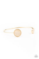 Brilliantly Basic Gold Bracelet-Jewelry-Paparazzi Accessories-Ericka C Wise, $5 Jewelry Paparazzi accessories jewelry ericka champion wise elite consultant life of the party fashion fix lead and nickel free florida palm bay melbourne