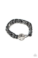 Homespun Stone Black Bracelet-Jewelry-Paparazzi Accessories-Ericka C Wise, $5 Jewelry Paparazzi accessories jewelry ericka champion wise elite consultant life of the party fashion fix lead and nickel free florida palm bay melbourne