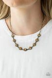 Starlit Socials Brass Necklace-Jewelry-Paparazzi Accessories-Ericka C Wise, $5 Jewelry Paparazzi accessories jewelry ericka champion wise elite consultant life of the party fashion fix lead and nickel free florida palm bay melbourne