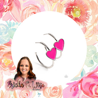 Kiss Up Pink Earrings-Jewelry-Paparazzi Accessories-Ericka C Wise, $5 Jewelry Paparazzi accessories jewelry ericka champion wise elite consultant life of the party fashion fix lead and nickel free florida palm bay melbourne