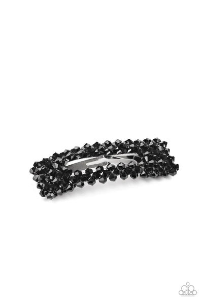 No Filter Black Hair Clip-Jewelry-Ericka C Wise, $5 Jewelry-Ericka C Wise, $5 Jewelry Paparazzi accessories jewelry ericka champion wise elite consultant life of the party fashion fix lead and nickel free florida palm bay melbourne