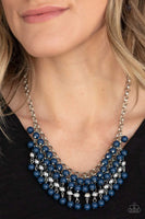 Jubilant Jingle Blue Necklace-Jewelry-Paparazzi Accessories-Ericka C Wise, $5 Jewelry Paparazzi accessories jewelry ericka champion wise elite consultant life of the party fashion fix lead and nickel free florida palm bay melbourne