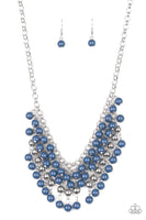 Jubilant Jingle Blue Necklace-Jewelry-Paparazzi Accessories-Ericka C Wise, $5 Jewelry Paparazzi accessories jewelry ericka champion wise elite consultant life of the party fashion fix lead and nickel free florida palm bay melbourne