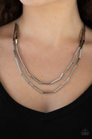 A Pipe Dream Silver Necklace-simple-Ericka C Wise, $5 Jewelry -Ericka C Wise, $5 Jewelry Paparazzi accessories jewelry ericka champion wise elite consultant life of the party fashion fix lead and nickel free florida palm bay melbourne