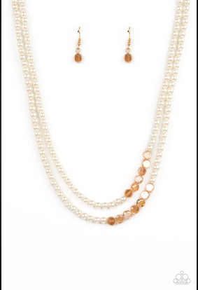 Poshly Petite Gold Necklace-Jewelry-Paparazzi Accessories-Ericka C Wise, $5 Jewelry Paparazzi accessories jewelry ericka champion wise elite consultant life of the party fashion fix lead and nickel free florida palm bay melbourne