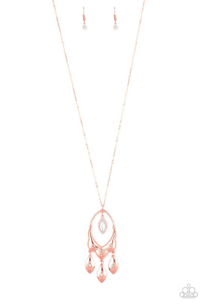 Royal Iridescence Copper Necklace-Jewelry-Paparazzi Accessories-Ericka C Wise, $5 Jewelry Paparazzi accessories jewelry ericka champion wise elite consultant life of the party fashion fix lead and nickel free florida palm bay melbourne