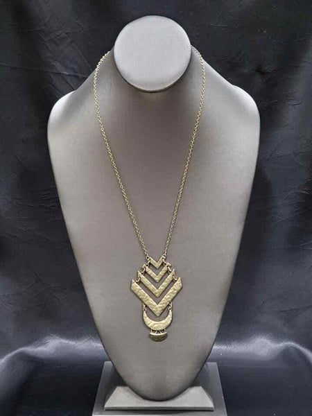 Artisan Edge Brass Necklace-Jewelry-Paparazzi Accessories-Ericka C Wise, $5 Jewelry Paparazzi accessories jewelry ericka champion wise elite consultant life of the party fashion fix lead and nickel free florida palm bay melbourne