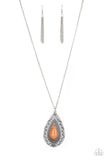 Sedona Solstic Orange Necklace-Jewelry-Paparazzi Accessories-Ericka C Wise, $5 Jewelry Paparazzi accessories jewelry ericka champion wise elite consultant life of the party fashion fix lead and nickel free florida palm bay melbourne