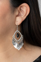 Sunset Soul Black Earrings-Jewelry-Paparazzi Accessories-Ericka C Wise, $5 Jewelry Paparazzi accessories jewelry ericka champion wise elite consultant life of the party fashion fix lead and nickel free florida palm bay melbourne
